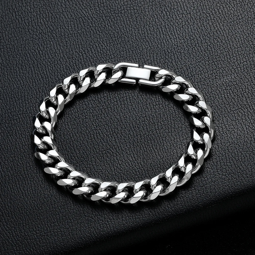 Bracelet Titanium Steel Golden Black.