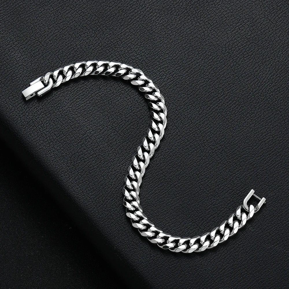 Bracelet Titanium Steel Golden Black.