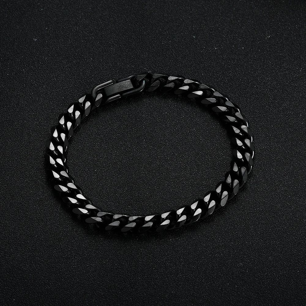Bracelet Titanium Steel Golden Black.